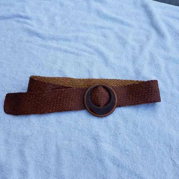 Liz Claiborne Brown Leather Women's Belt - Picture 1 of 8